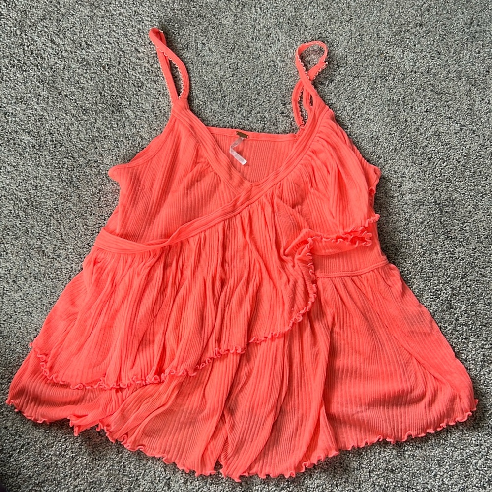 Free People Melbourne Ruffle Cami Tank Top